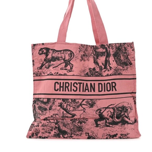 Dior Handbags - Christian Dior Pink Canvas Diorvera Bag NWOT